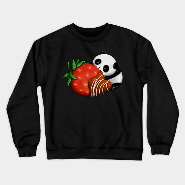 Pandaberry Crewneck Sweatshirt by Akiraj